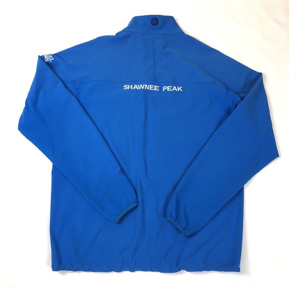 Shawnee Peak Ski Resort Mens Marmot Tempp M3 Softshell Blue Jacket Size XL - Picture 2 of 14
